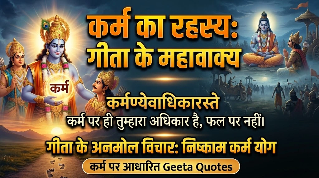 कर्म पर आधारित Geeta Quotes