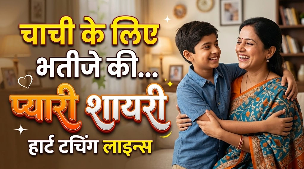 चाची के लिए भतीजे की प्यारी शायरी