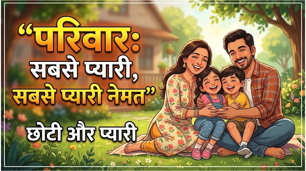 छोटी और प्यारी Family Quotes in Hindi