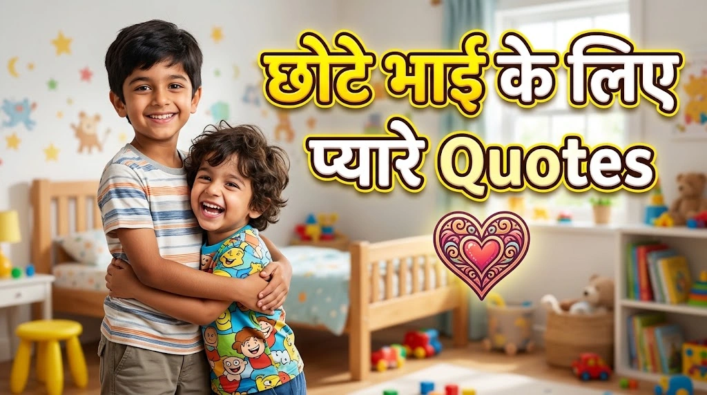 छोटे भाई के लिए प्यारे Quotes in Hindi
