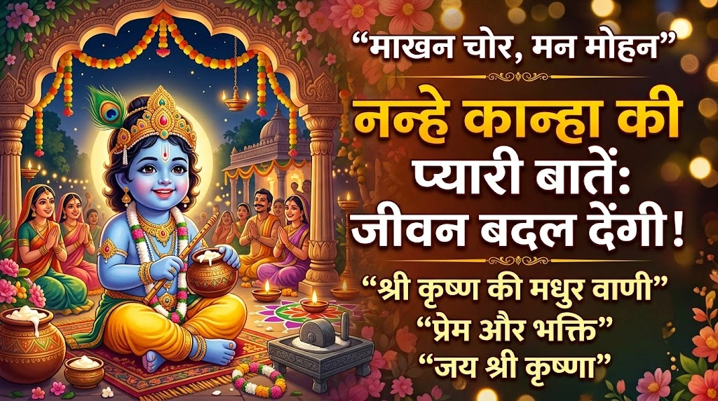 Quotes about Little Shri Krishna in Hindi