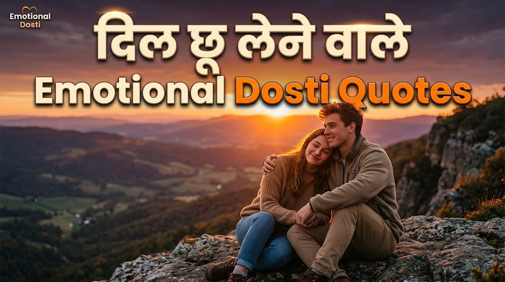 दिल छू लेने वाले Emotional Dosti Quotes in hindi