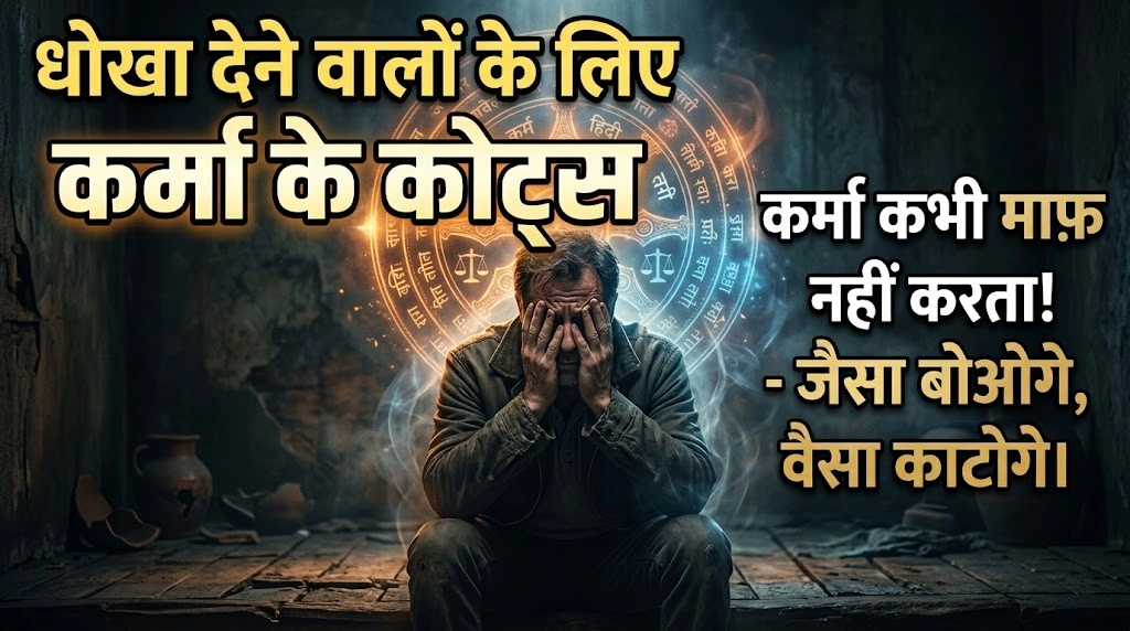 धोखा देने वालों के लिए Karma Quotes in Hindi