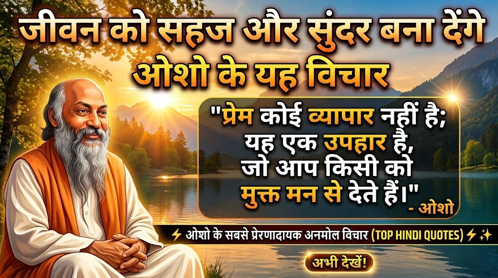 प्रेरणादायक Osho Quotes in Hindi