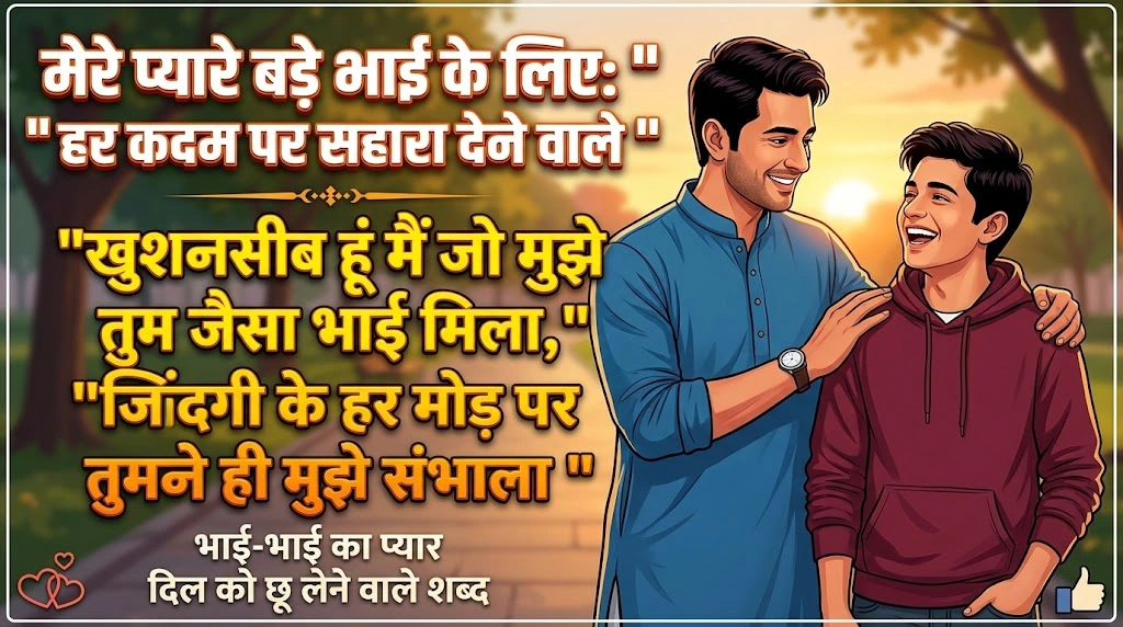 बड़े भाई के लिए Bhai Quotes