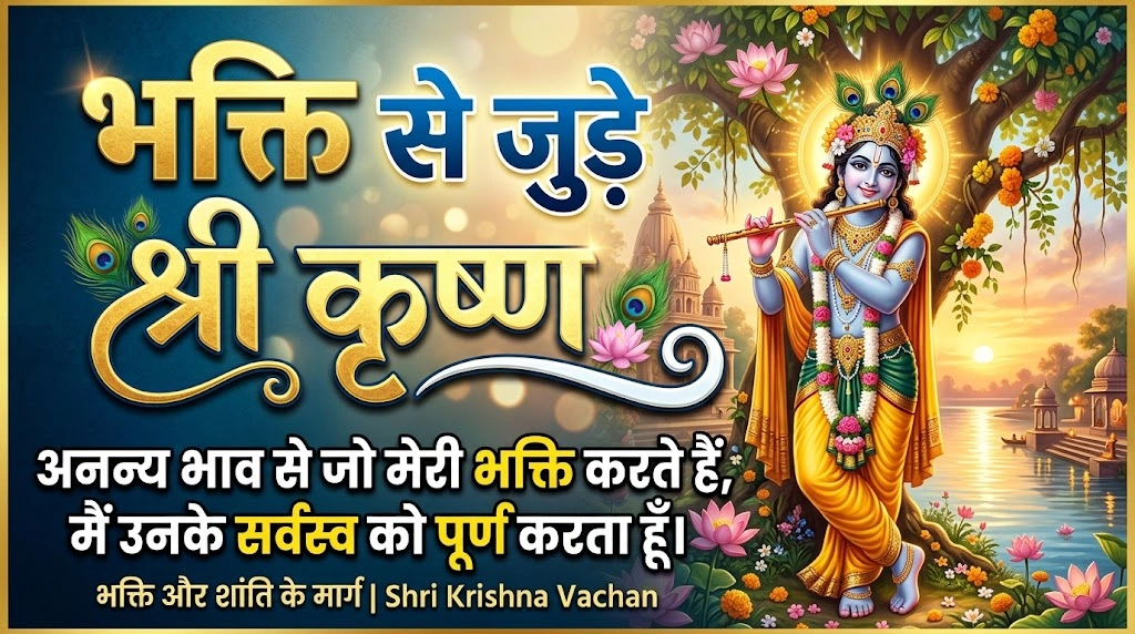 भक्ति से जुड़े श्री कृष्ण Quotes