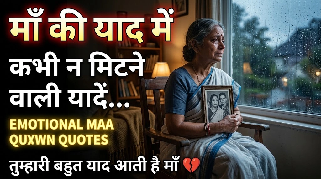माँ की याद में Emotional Maa Quotes in Hindi