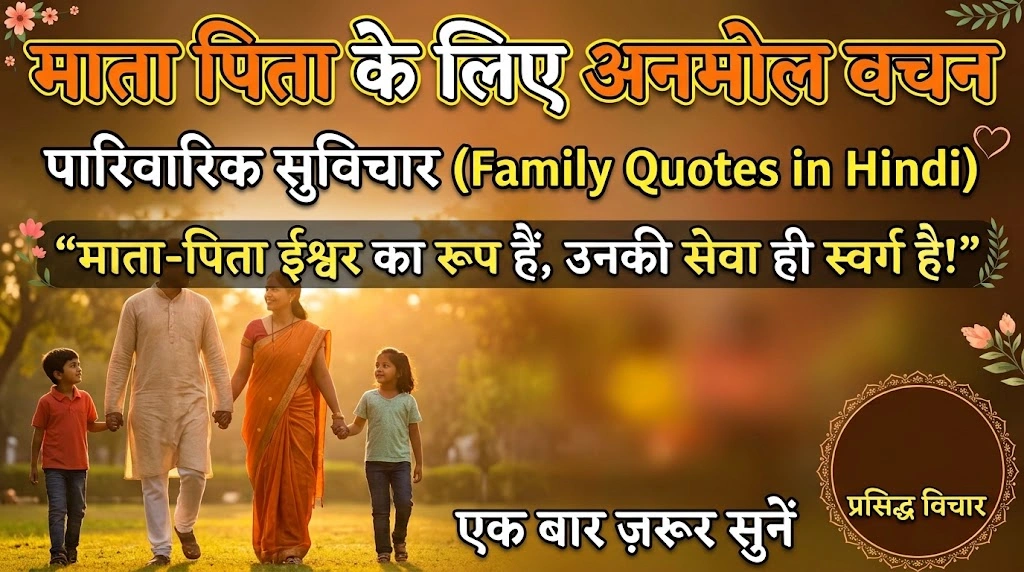माता पिता के लिए Family Quotes