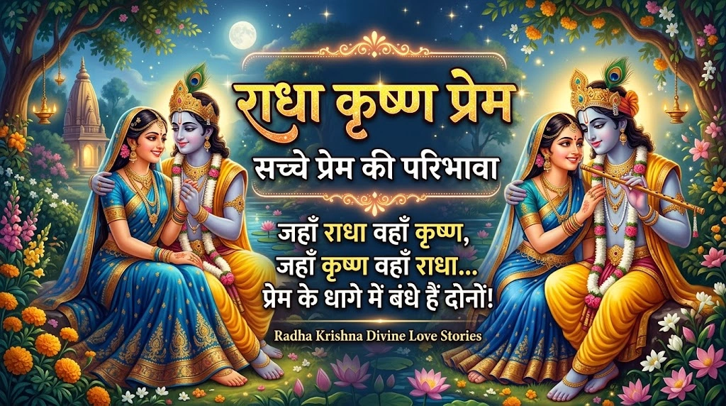 राधा कृष्ण प्रेम Quotes in Hindi