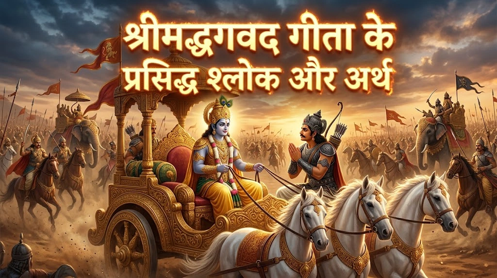 Famous verses and meanings of Srimad Bhagavad Geeta