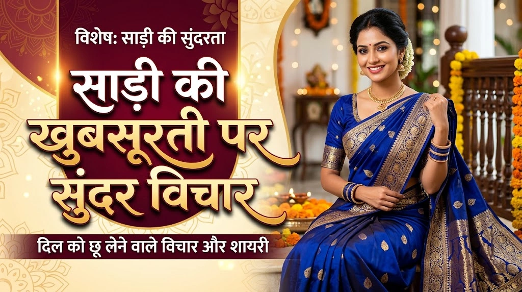 Beautiful thoughts on the beauty of the saree.