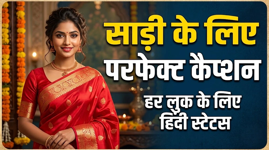 Saree captions in Hindi