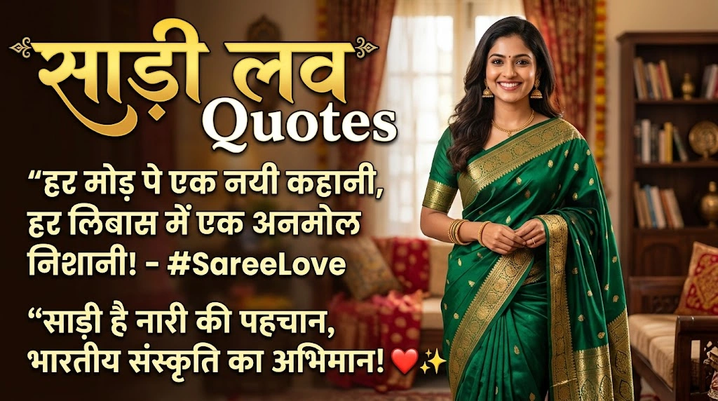 Saree Love Quotes in Hindi