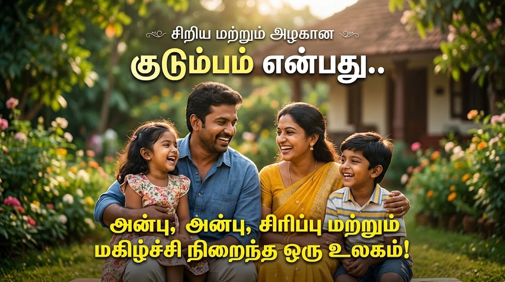 சிறிய மற்றும் அழகான Family Quotes in Tamil